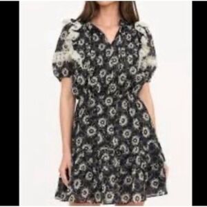 Anthropologie CURRENT AIR Floral Ruffled Tiered Dress Sz XS